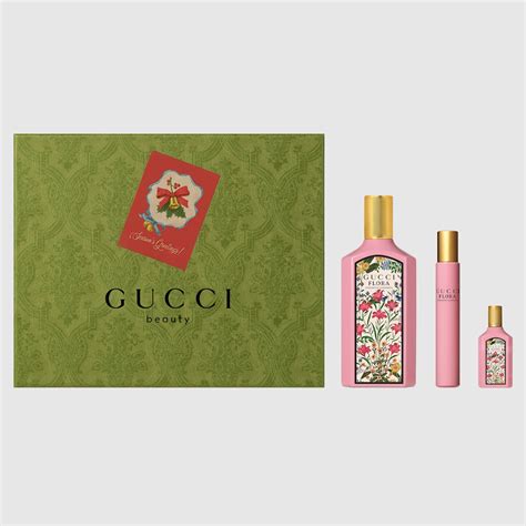 gucci flora mini gift set|Gucci Flora gardenia gift set.